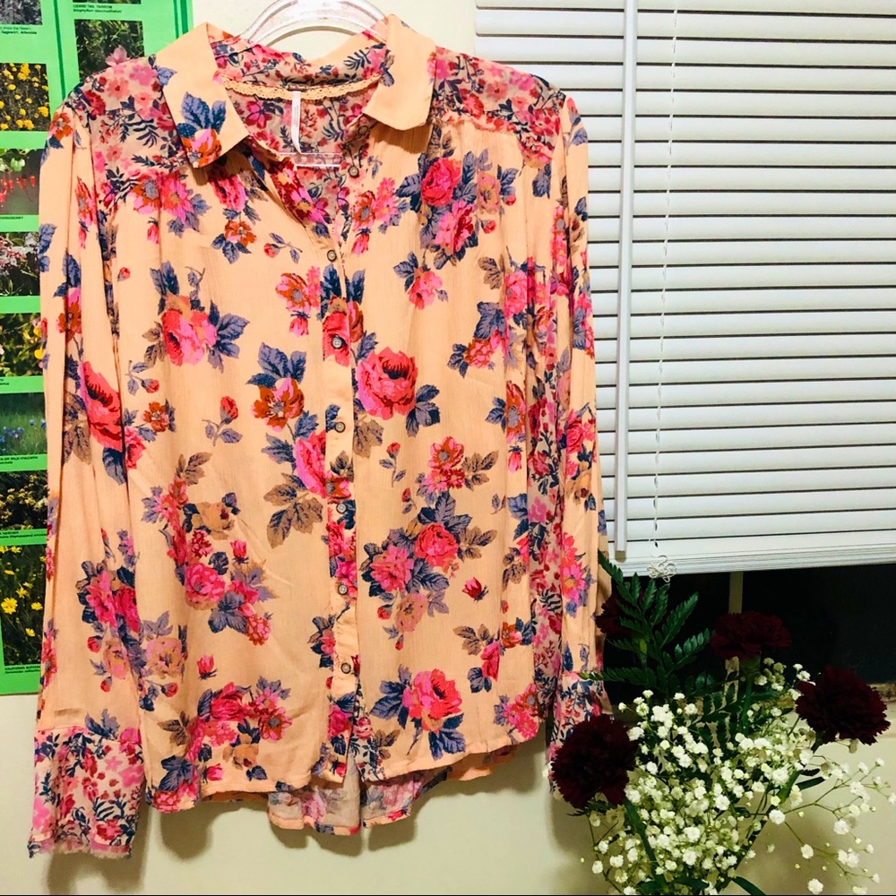 Floral Button Down